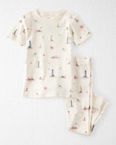 Toddler 2-Piece Organic Cotton Pajamas in Coastal Vacation