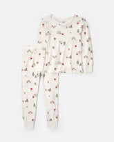 Toddler 2-Piece North Pole Christmas PurelySoftâ„¢ Snug Fit Pajama Set - Cream