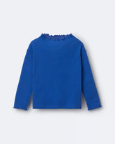 Toddler Girl Mock Neck Ruffle Long-Sleeve Top - Royal Blue
