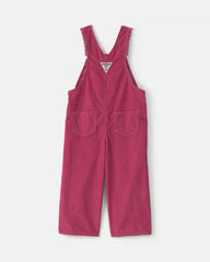 Toddler Girl Corduroy Overalls - Purple