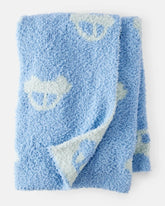 Car Print Stroller Blanket - Blue