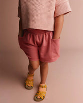 Toddler Girl Swing Shorts with Pockets - Rose