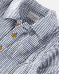 Baby Boy 2-Piece Organic Cotton Gauze Top & Short Set