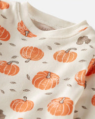 Baby 2-Piece Organic Cotton Pajamas in Harvest Pumpkins