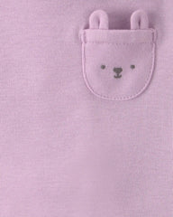 Baby Girl 5-Pack Bunny Multipack Bodysuits - Pink/Ivory
