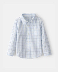 Toddler Boy 2-Piece Button-Down Shirt & Short Set - Blue