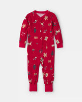 Baby 1-Piece Christmas PurelySoftâ„¢ Snug Fit Pajama - Red
