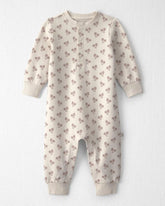 Baby Girl Organic Cotton French Terry Jumpsuit in Floral