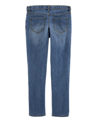 Girls Medium Wash Skinny-Leg Jeans