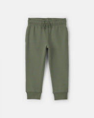 Toddler Boy French Terry Joggers - Olive Green