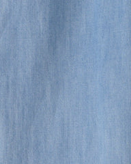 Girls Organic Cotton Chambray Pants