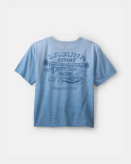 Boys 'Poolside' Ombre Graphic Tee - Blue