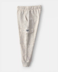 Toddler Boy French Terry Cargo Knit Joggers - Grey