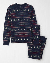 Adult 2-Piece Organic Cotton Fair Isle Pajamas