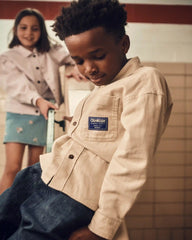 Boys Denim Baggy Jeans - Dark Wash