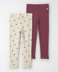 Toddler Girl 2-Pack Organic Cotton Leggings