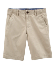Boys Stretch Chino Shorts - Khaki