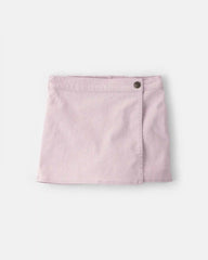 Girls Twill Wrap Skort - Purple