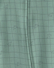 Baby Boy Dinosaur 100% Cotton 2-Way Zip Sleep & Play Pajamas - Green