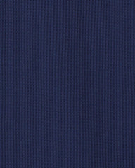 Boys Thermal Long-Sleeve Button-Down Shirt - Navy Blue