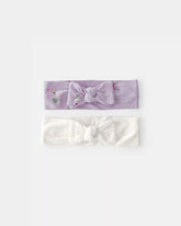Baby Girl Fairytale PurelySoft Headbands - Purple/Ivory