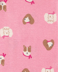 Baby Girl 4-Pack Dog Long-Sleeve Multipack Bodysuits