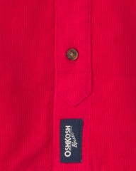 Toddler Boy Corduroy Jacket - Red