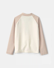 Toddler Boy Colorblock Rashguard - Tan/Ivory