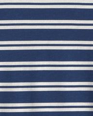 Toddler Boy Striped Long-Sleeve Tee - Navy Blue/White
