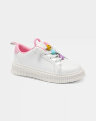 Toddler Girl Charm Casual Sneakers - White/Pink