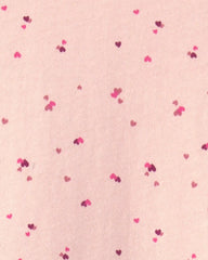 Toddler Girl Heart Long-Sleeve Peplum Top - Pink
