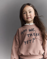 Toddler Neutral Are We There Yet' Pullover Sweatshirt - Mocha Brown