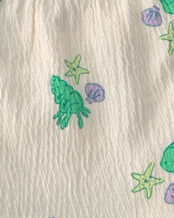 Baby Girl 2-Piece Fish Ruffle Tank Top & Short Set - Green/Ivory