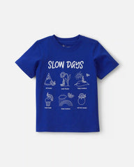 Toddler Boy Slow Days Graphic Tee - Blue