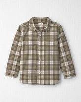 Boys Organic Cotton Flannel Button-Down Shirt