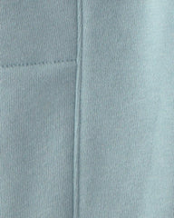 Toddler Boy 2-Piece Striped Fleece Henley Top & Pant Set - Blue/Cream