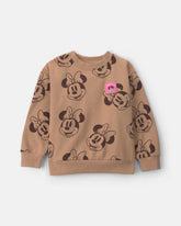 Girls Disney© Minnie Mouse Fleece Pullover Sweatshirt - Brown