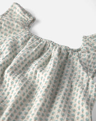 Girls 2-Piece Organic Cotton Gauze Top & Short Set in Floral