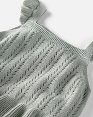Baby Girl Organic Cotton Sweater Knit Bubble