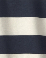 Toddler Boy Organic Cotton French Terry Rugby Polo