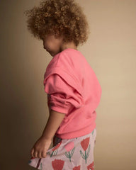 Toddler Girl 'Out & About' Double Layer Pullover Sweatshirt - Pink