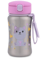 Besties Squad Stainless Steel Straw Bottle - Cleo Cat