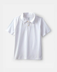 Boys 2-Pack Uniform Active Polo Shirts - White