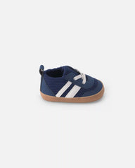 Baby Boy Striped Sneakers - Navy Blue