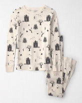Kids 2-Piece Organic Cotton Pajamas in Spooky Village