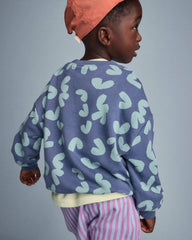 Toddler Otter Sweatshirt™ with Pockets in Abstract Print - Slate Blue