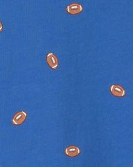 Toddler Boy Football Tee - Blue