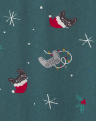 Boys Christmas Gaming Long-Sleeve Tee - Green