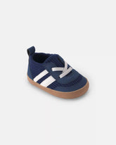 Baby Boy Striped Sneakers - Navy Blue