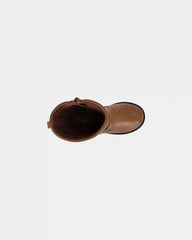 Girls Heart Riding Boots - Brown